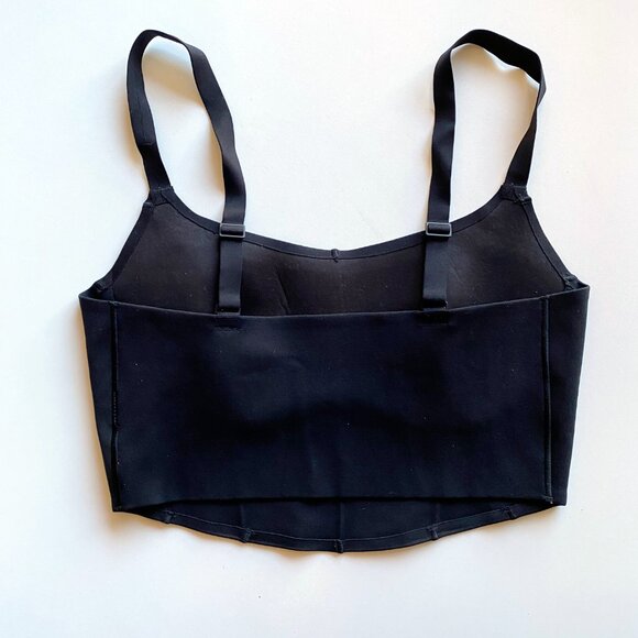Offline by Aerie Longline Corset Sports Top Size S Black - Picture 2 of 6